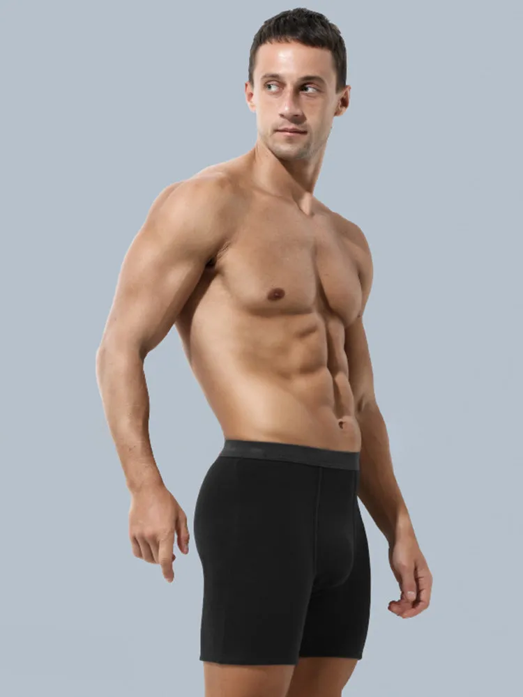 2 Pack Anti-chafing Thermal Mens Boxer Shorts