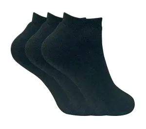 3 Pairs Ladies Thermal Trainer Socks (4-7 UK / TTS Black)