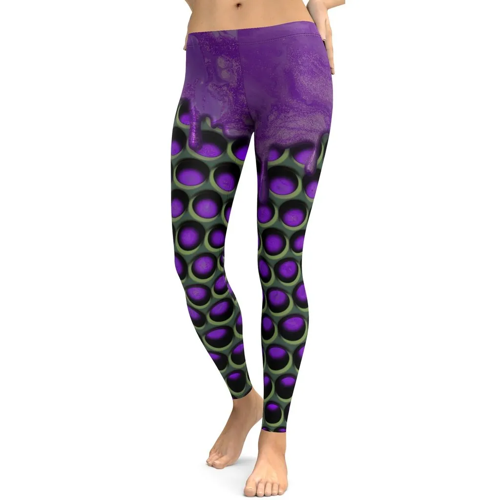 3D Industrial Print Leggings