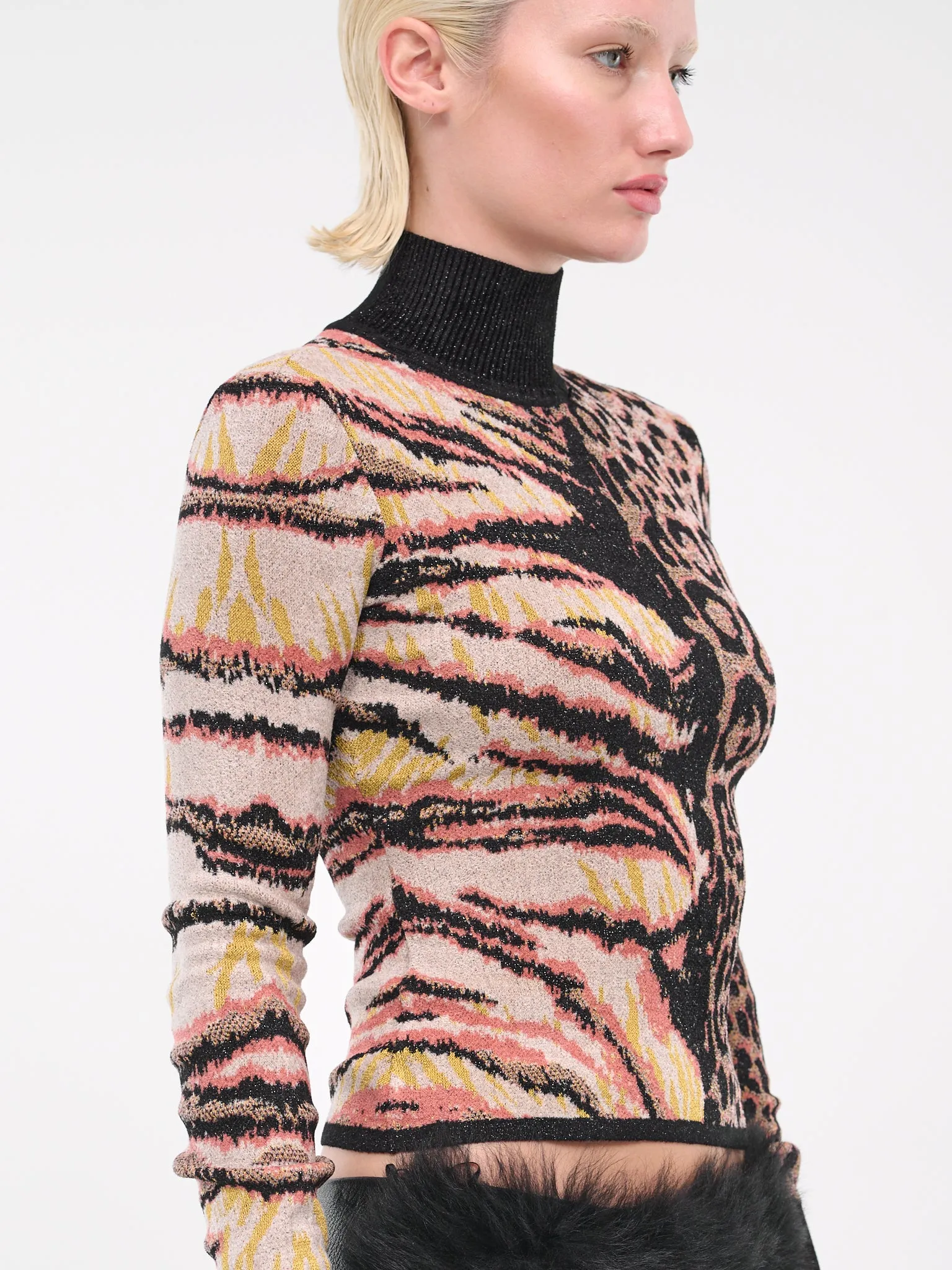 Animalier Jacquard Sweater (RKM600MI150C-09000-MULTICOLOR)