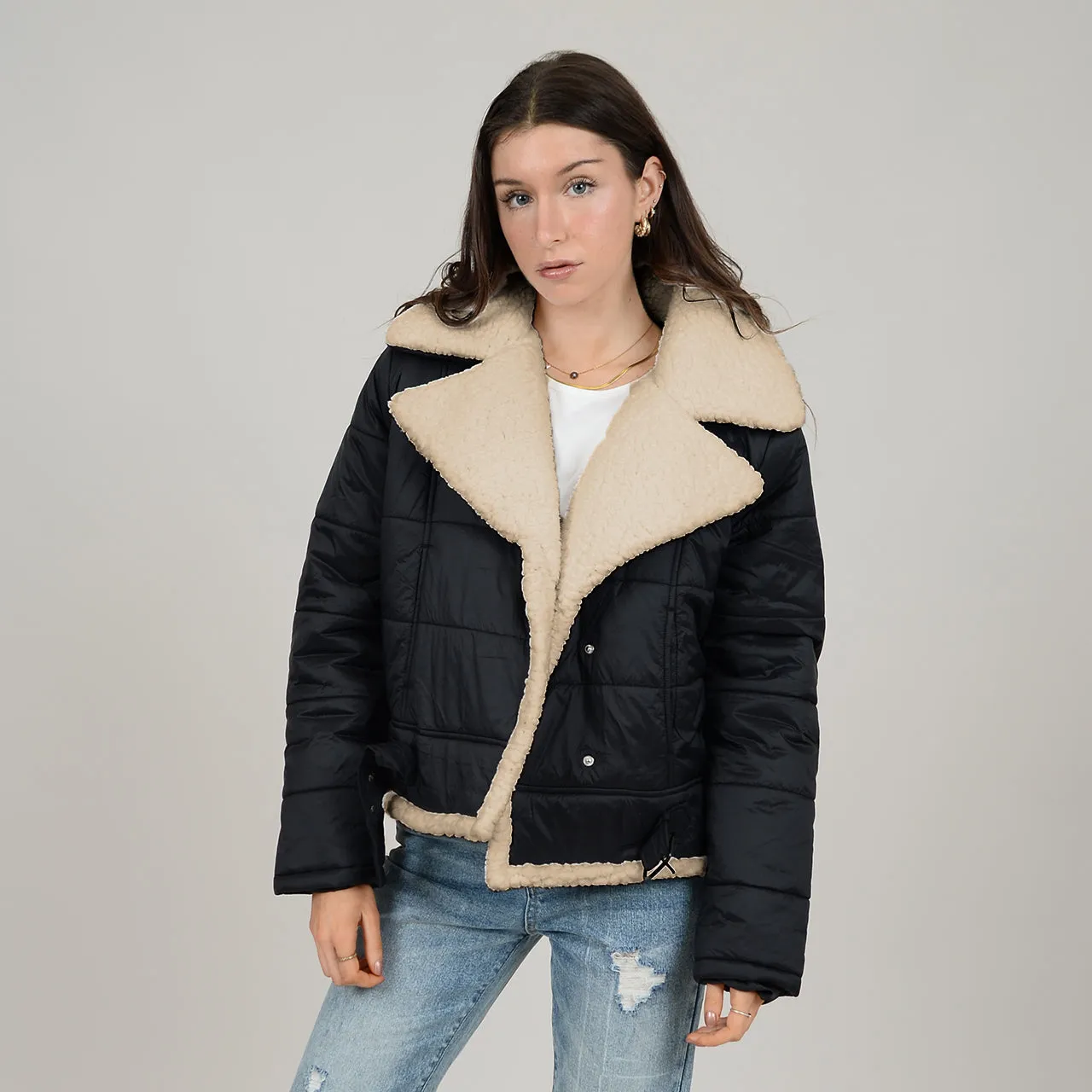 Aubrey Moto Puffer Jacket