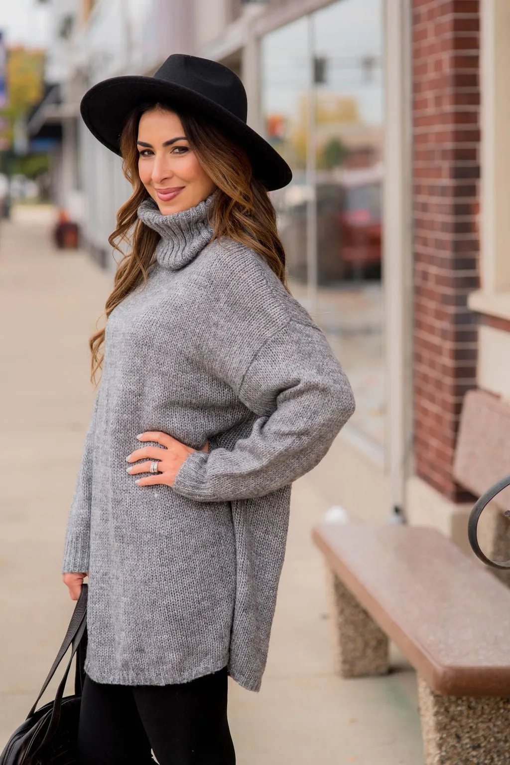 Basic Knit Sweater Tunic