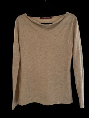 Beige Cashmere Sweater - S