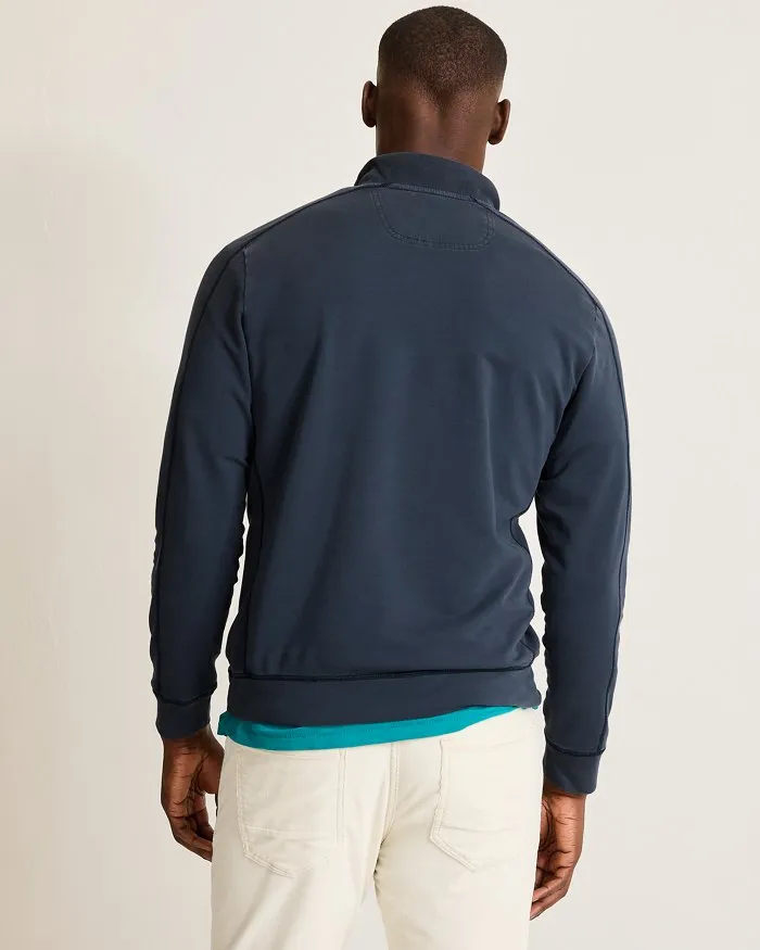 Ben & Terry Half-Zip Sweatshirt in Ocean Deep by Tommy Bahama