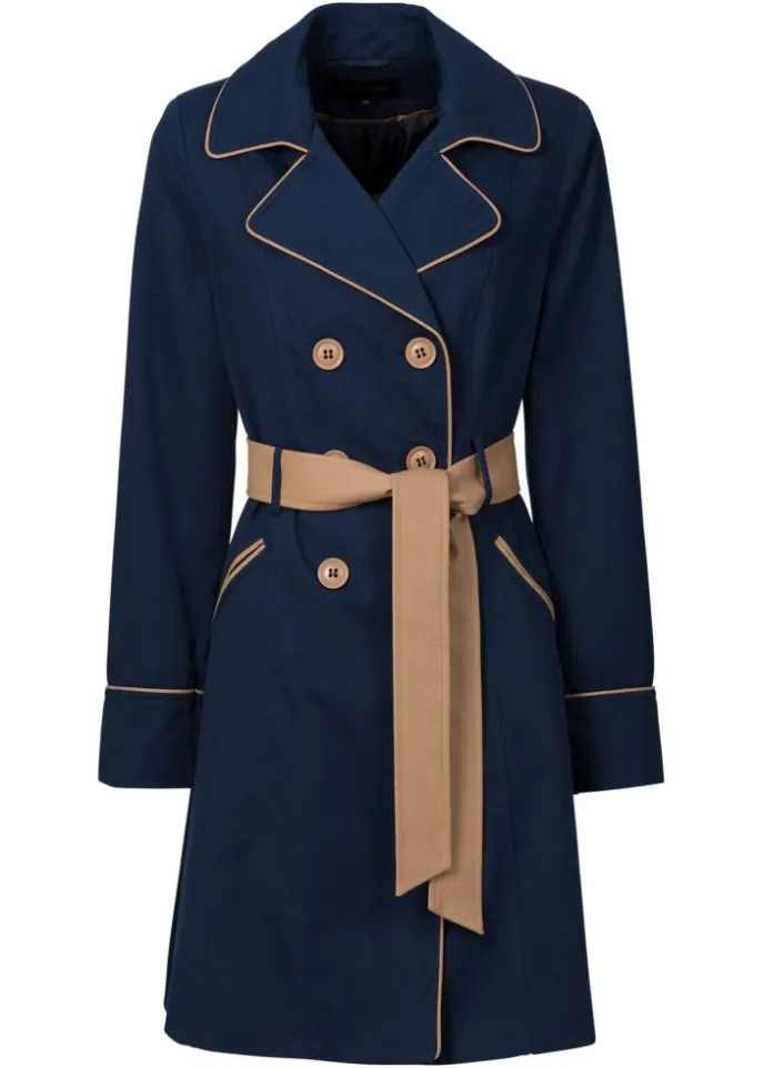 Bodyflirt trench coat, blue