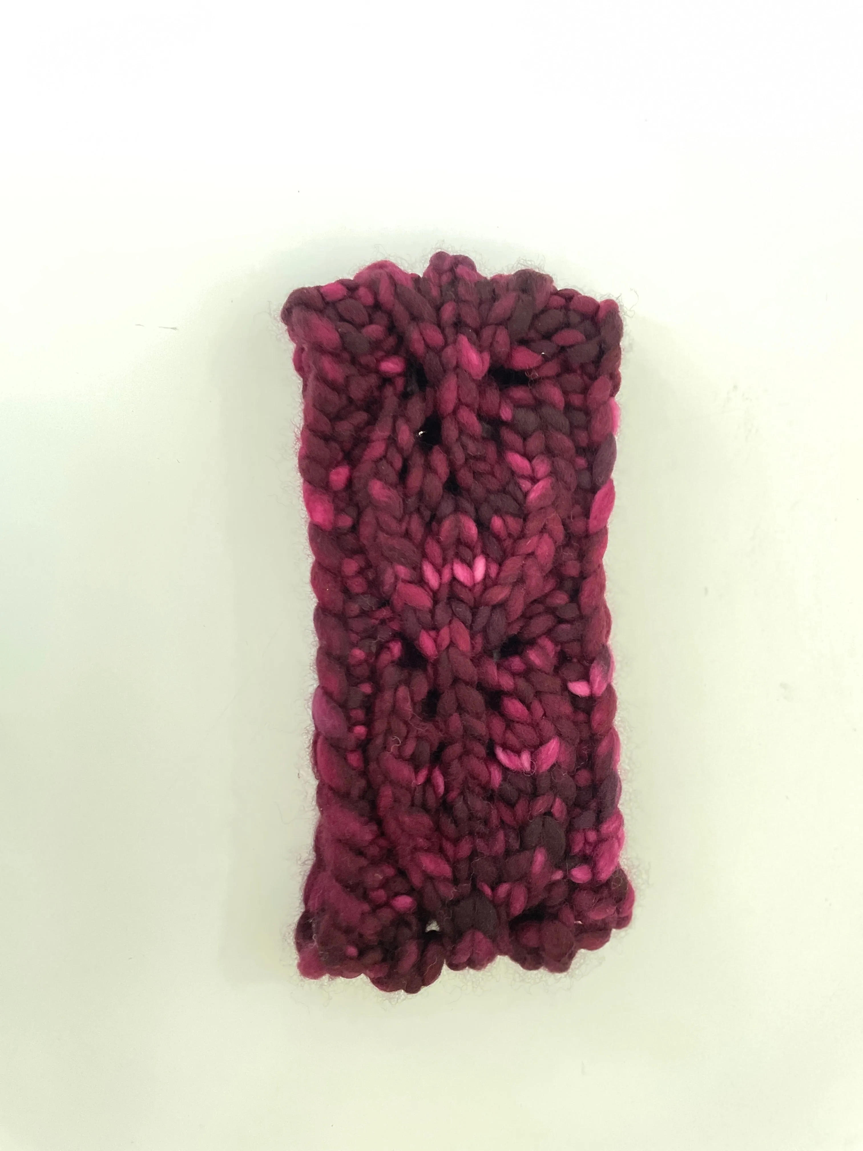 Brookline Headband in Sangria-100% wool