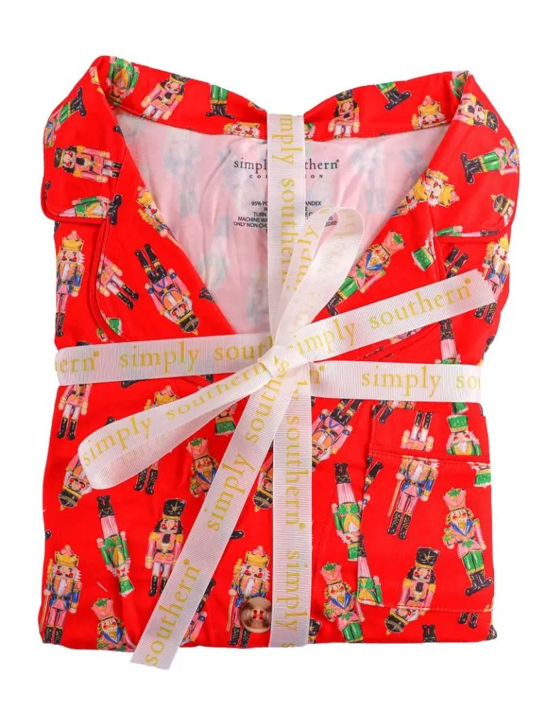 Button Down PJ Set - Nutcracker