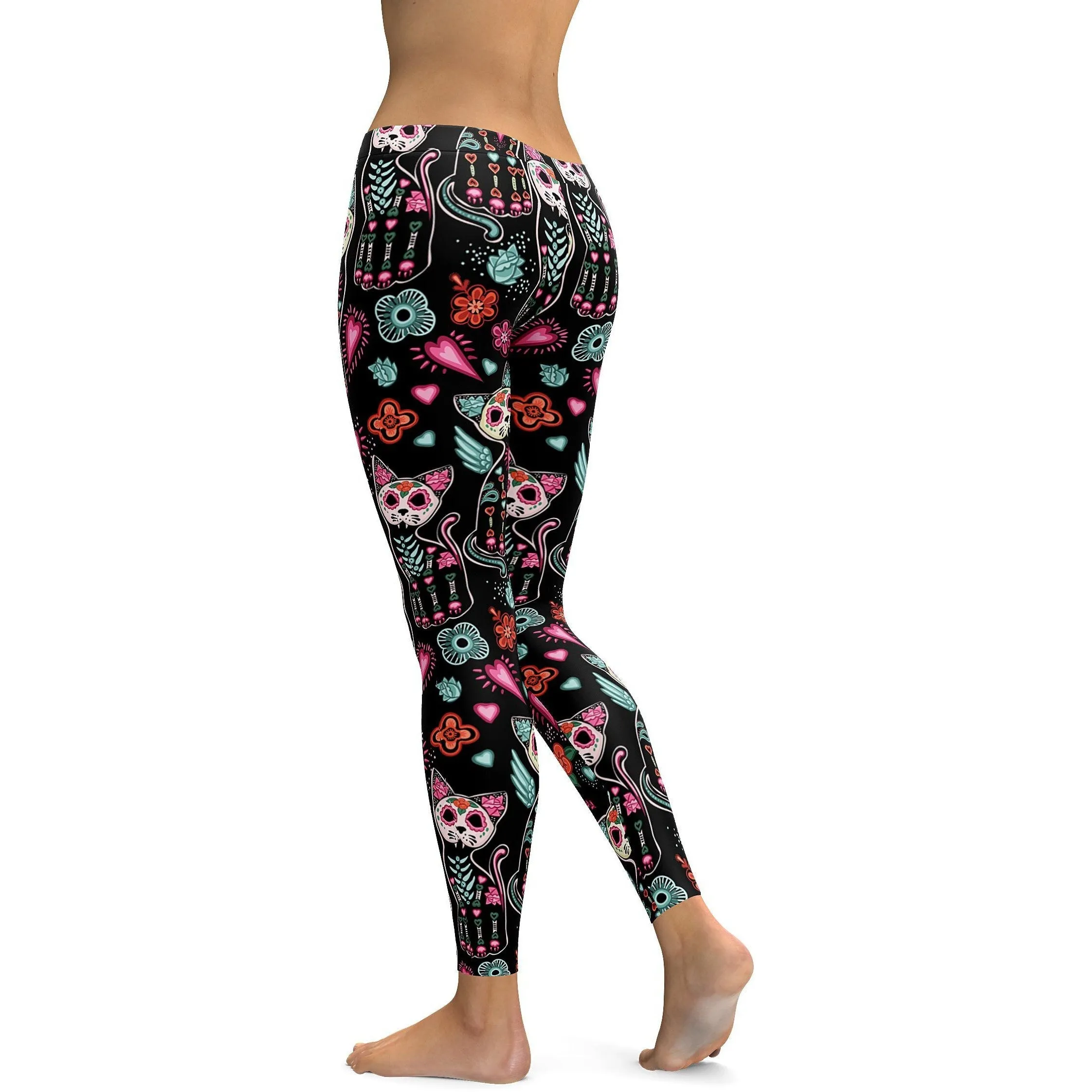 Calavera Cat Leggings