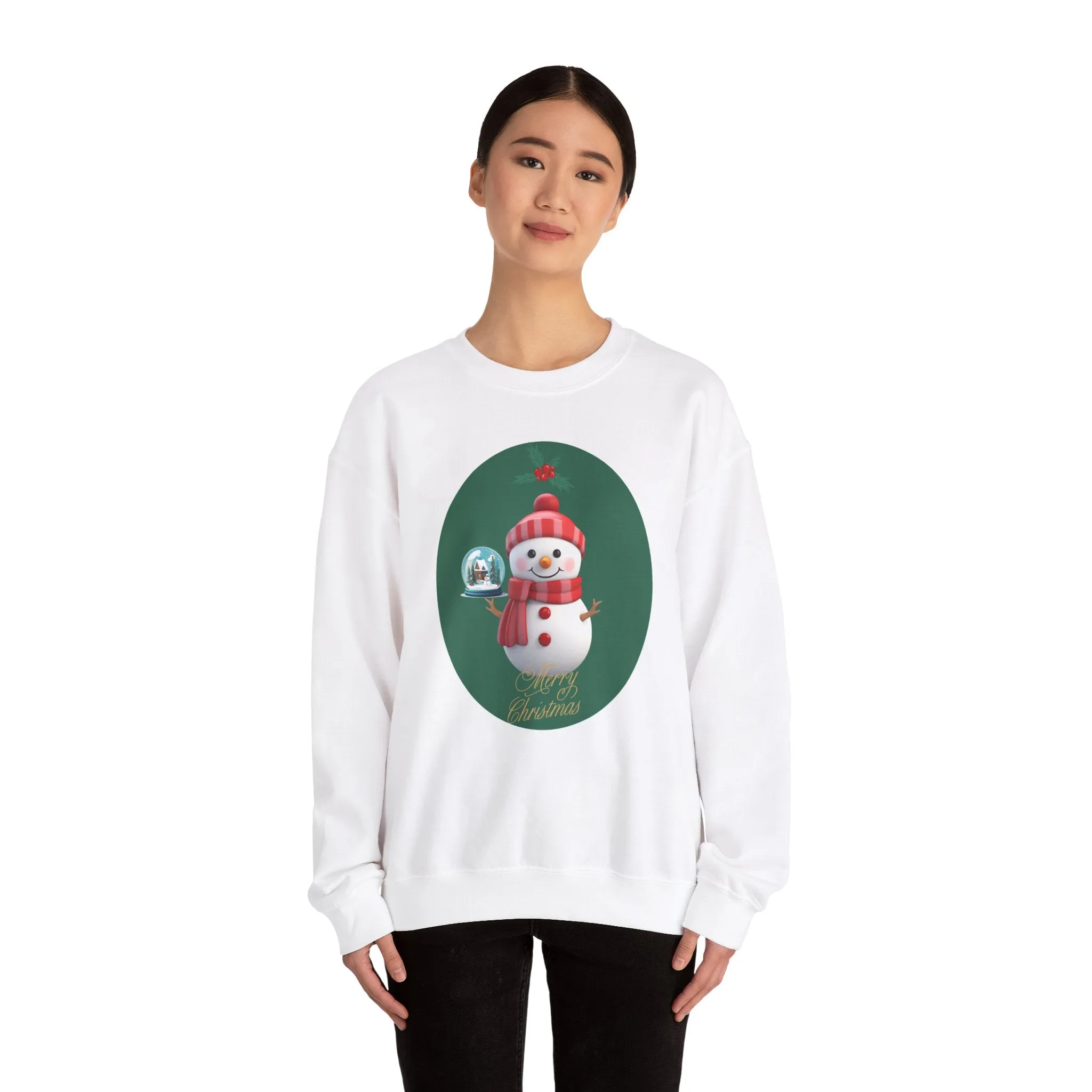 Cozy Christmas Snowman Crewneck Sweatshirt