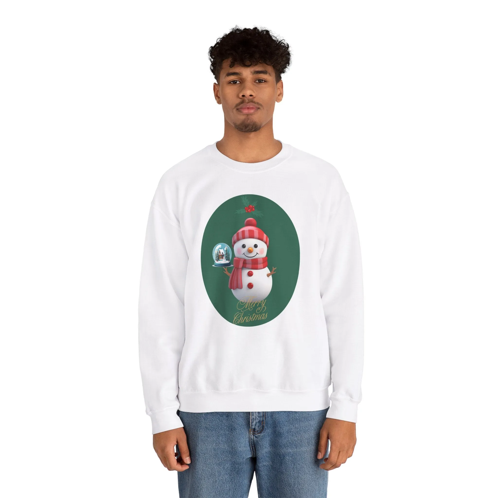 Cozy Christmas Snowman Crewneck Sweatshirt