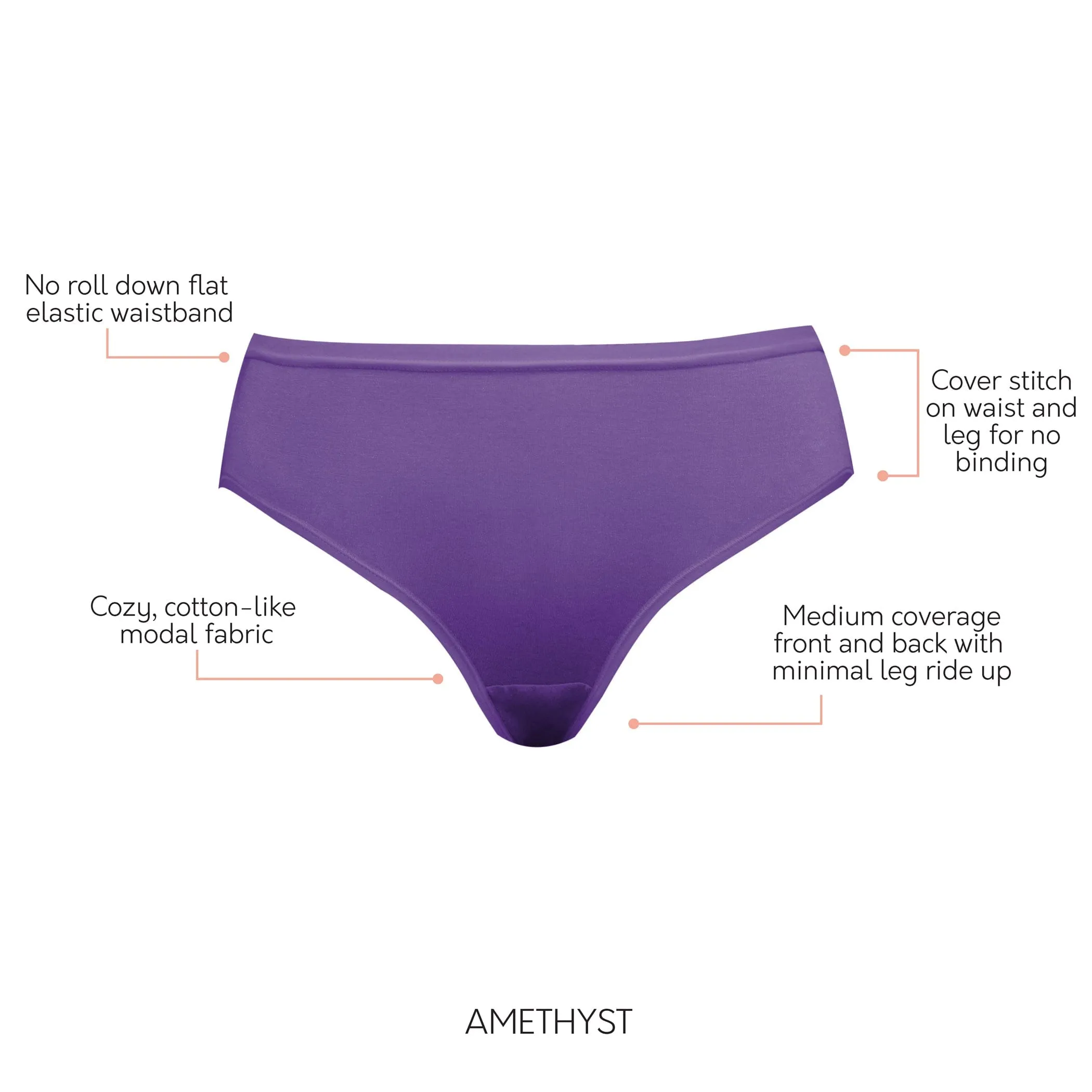 Cozy Hipster Panty  - Amethyst