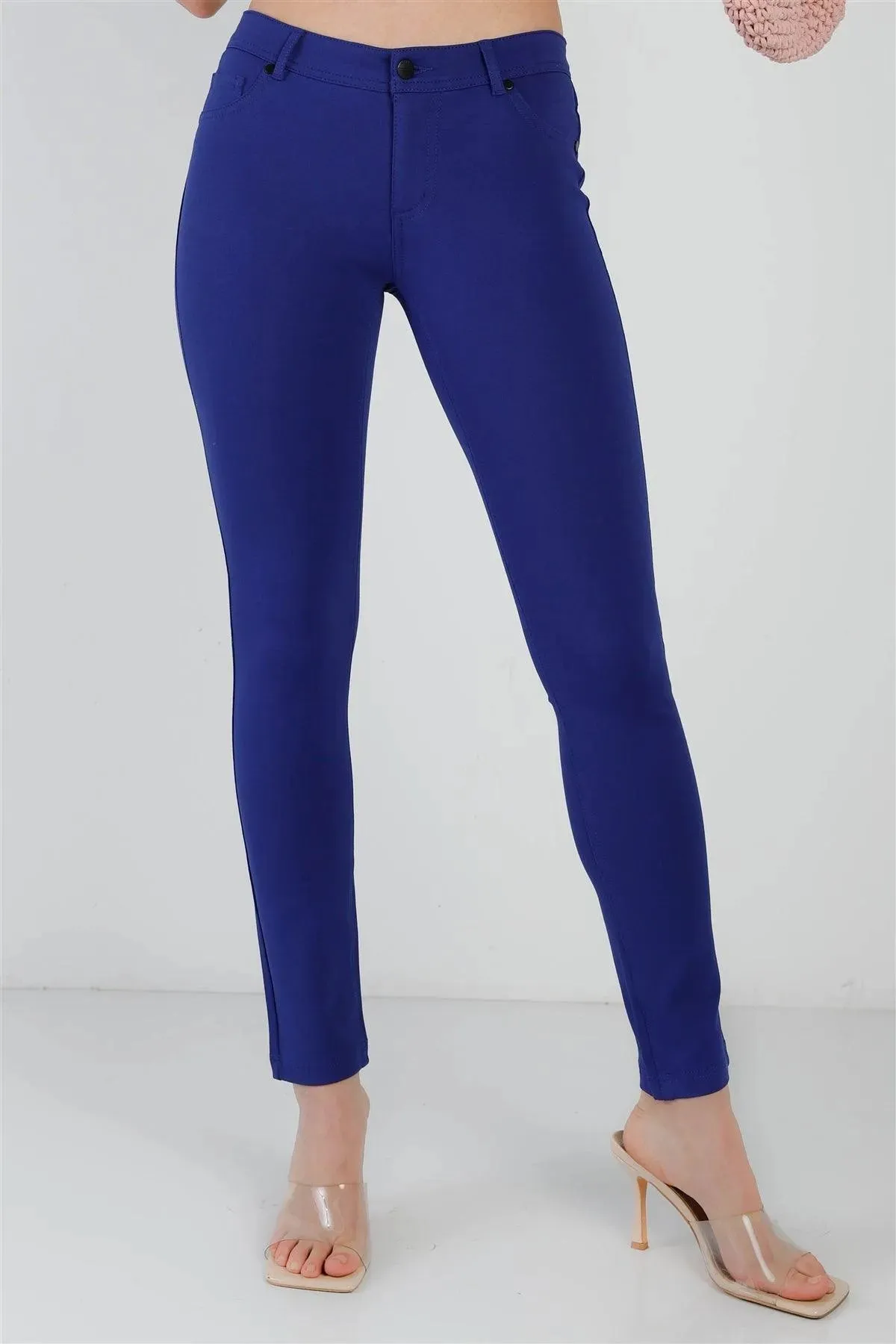 Dark Marine Mid Rise Skinny Pants /3-3