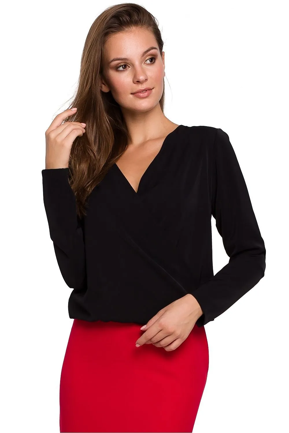 Elegant Envelope Cut Blouse for Every Occasion