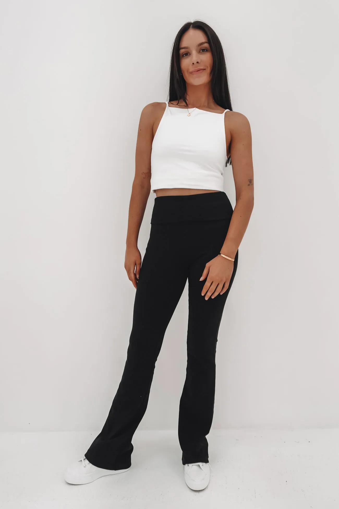 Elina Flare Pant Black