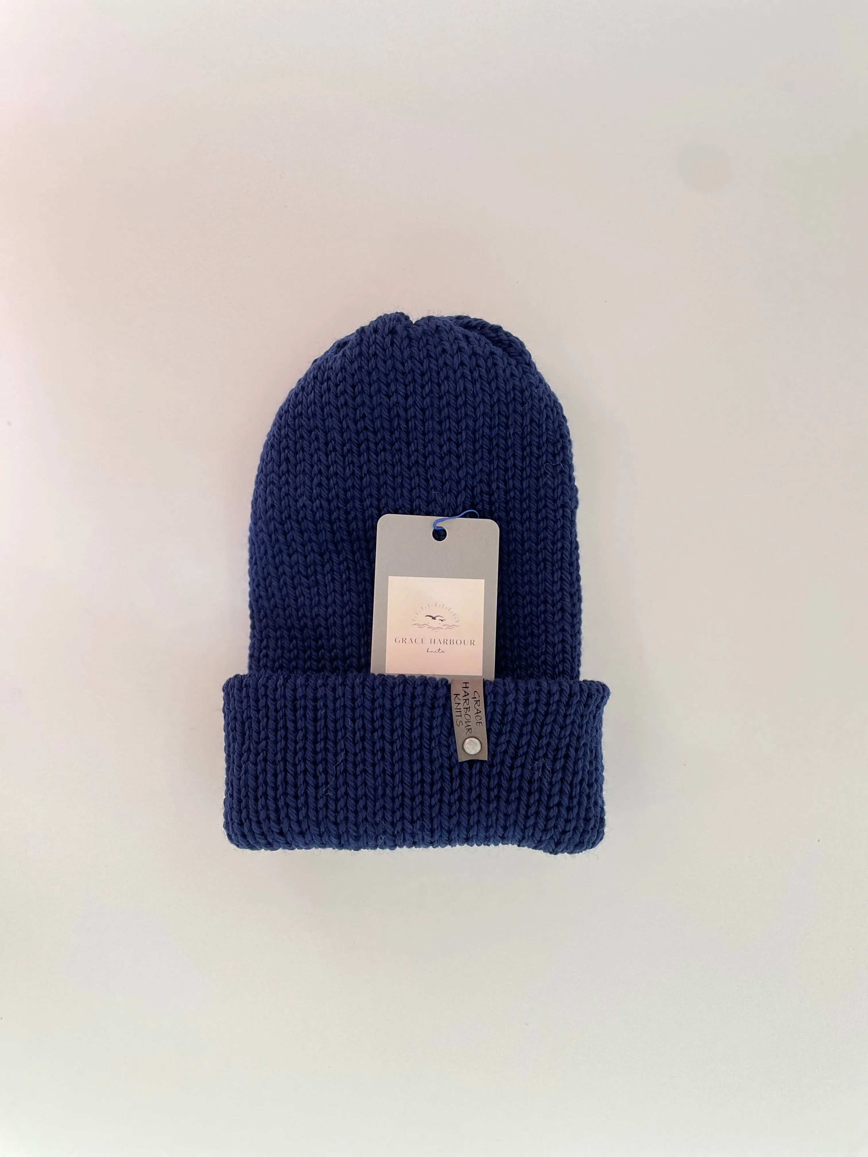 Em Beanie-all wool Navy