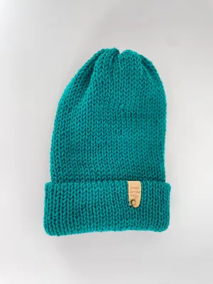 Em Beanie-all wool Teal