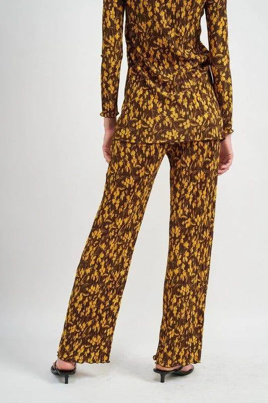 Emory Park | Micro Pleat Lounge Printed Pants