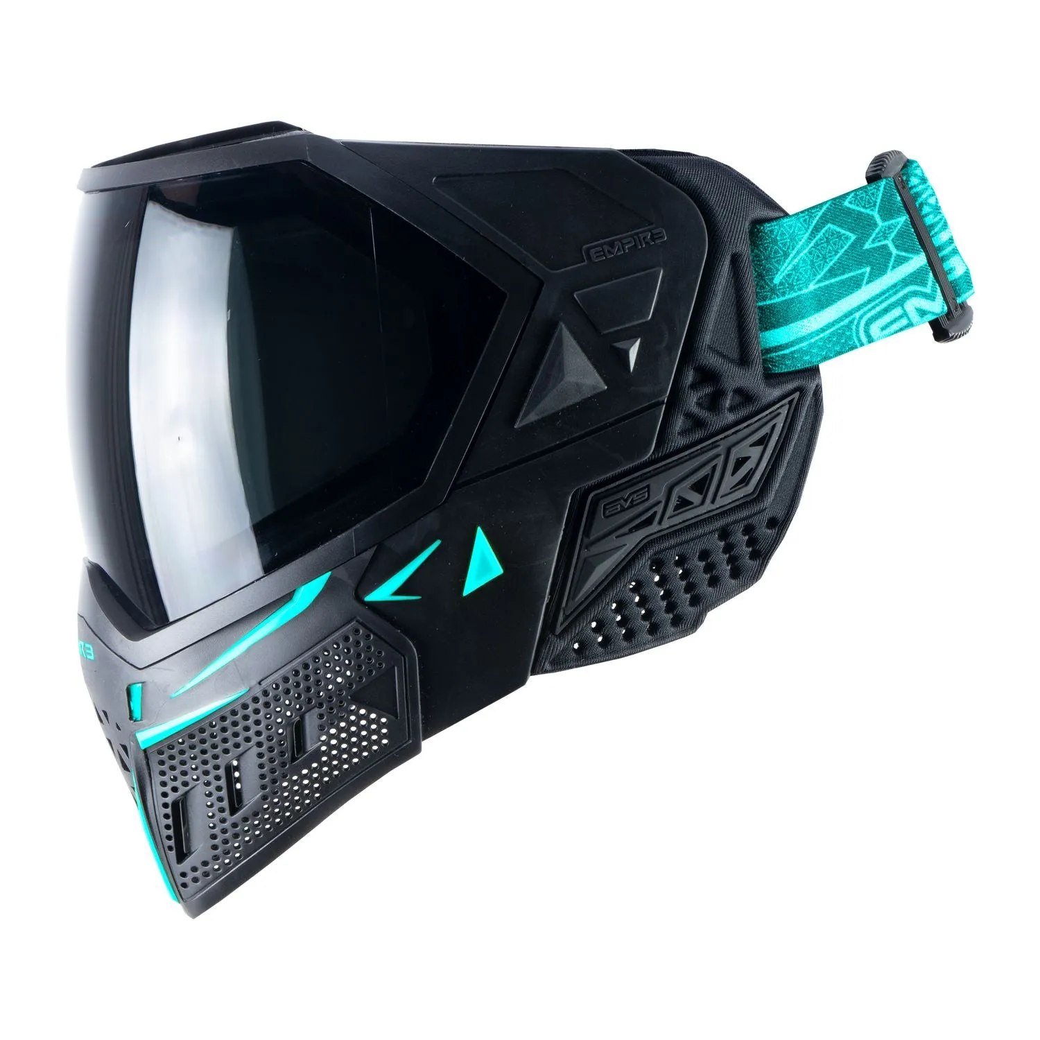 Empire EVS Enhanced Vision System Goggle - Black/Aqua - includes 2 lenses