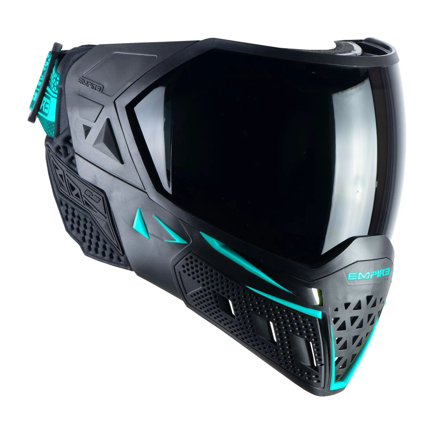 Empire EVS Enhanced Vision System Goggle - Black/Aqua - includes 2 lenses