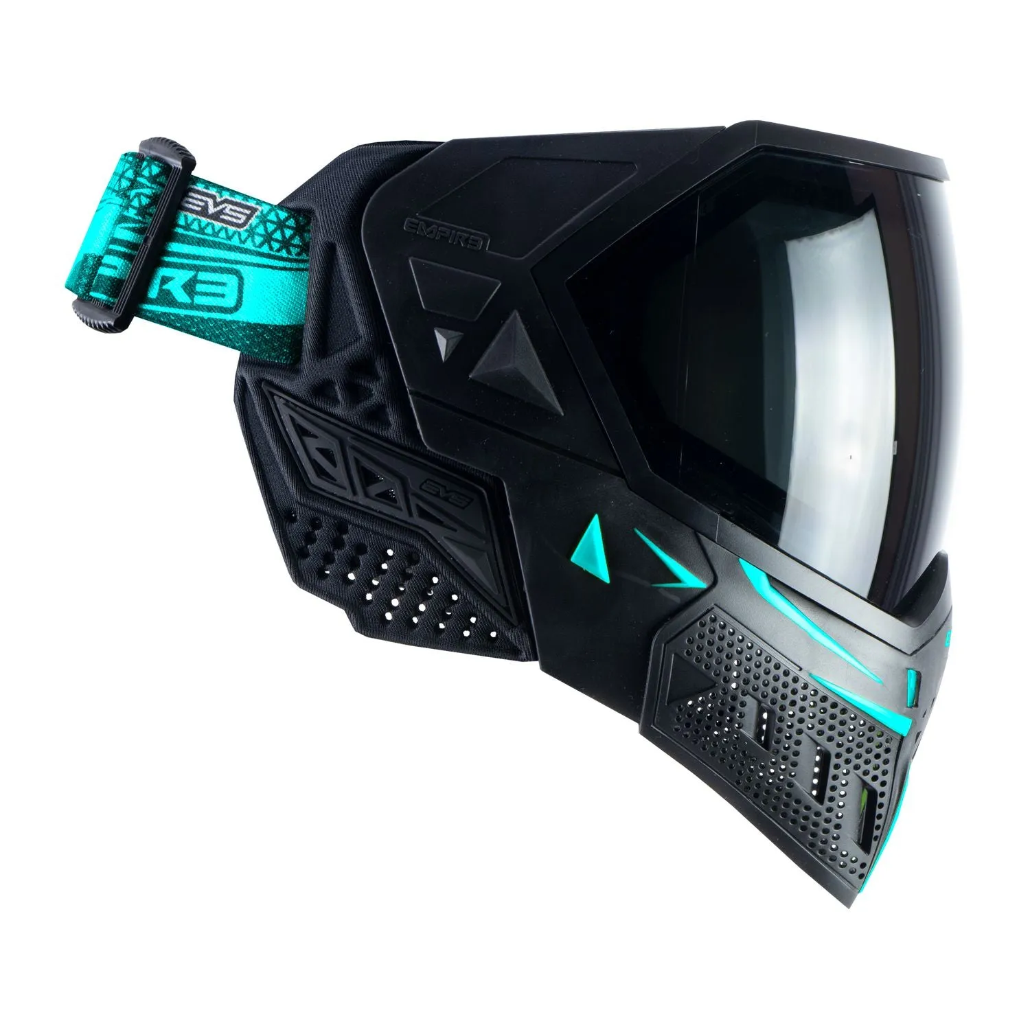 Empire EVS Enhanced Vision System Goggle - Black/Aqua - includes 2 lenses