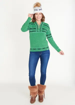 Fair Isle Sweater - Kelly Green