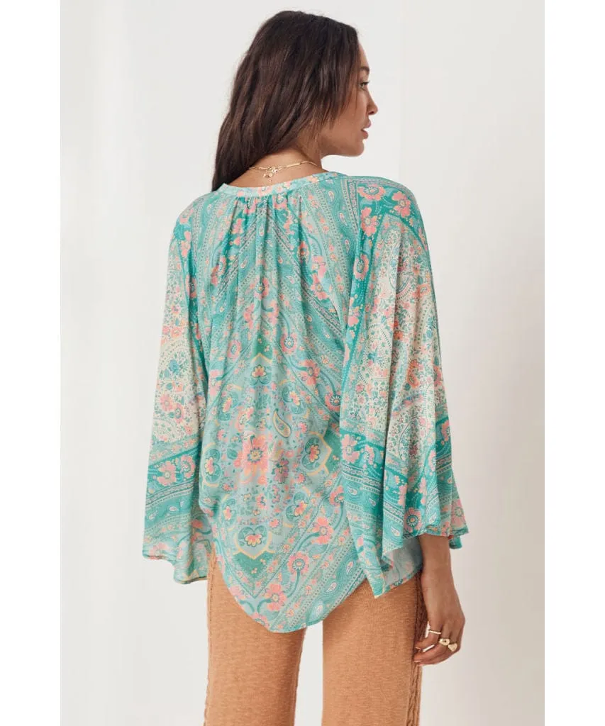 Farrah Blouse Aqua