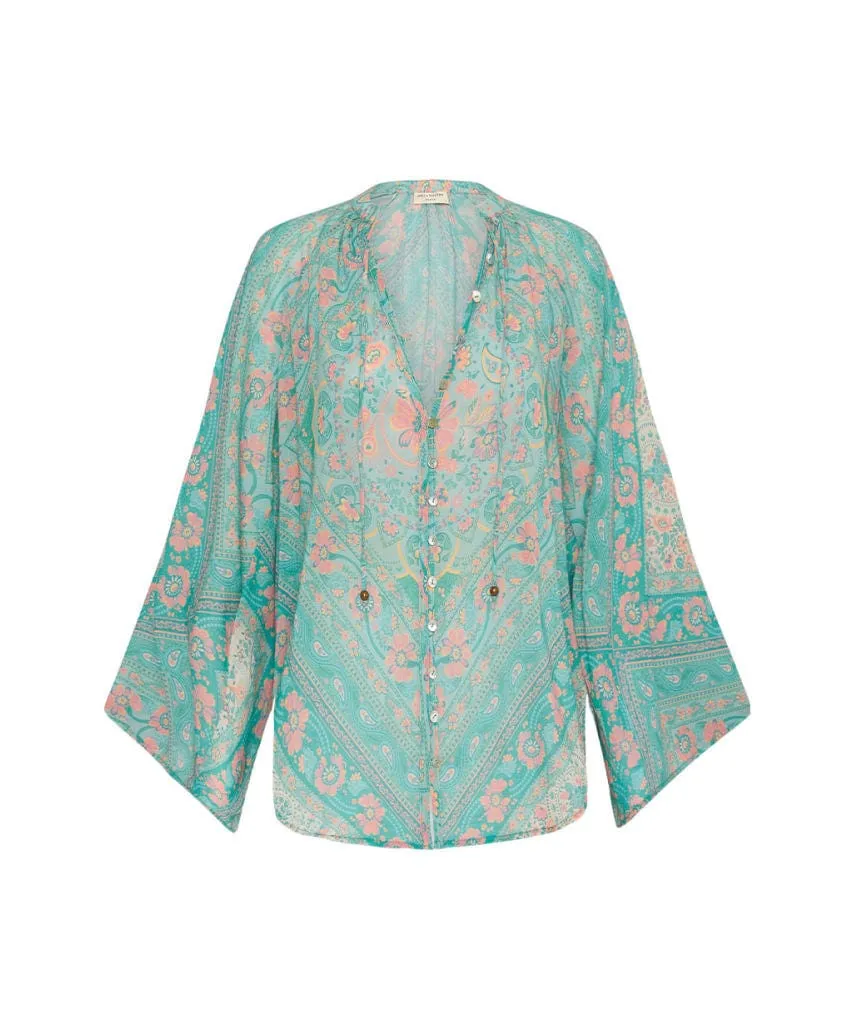 Farrah Blouse Aqua