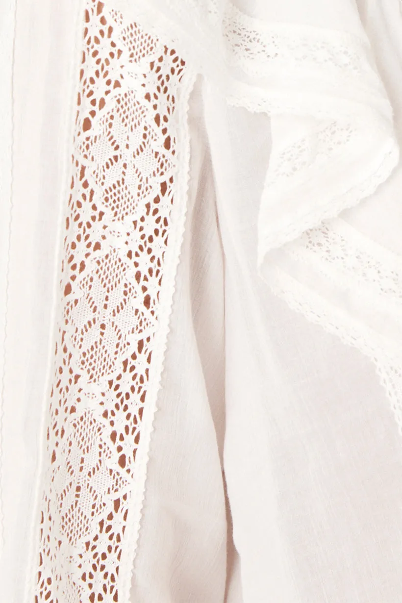 Fleur Lace Frill Blouse