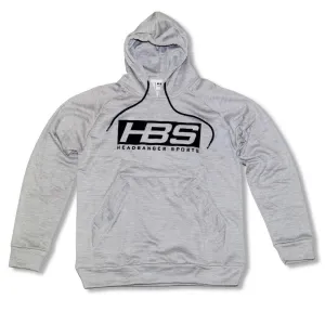 Headbanger Sports Performance Fleece Line Hoodie w/ Kangaroo Pocket: Heather Gray