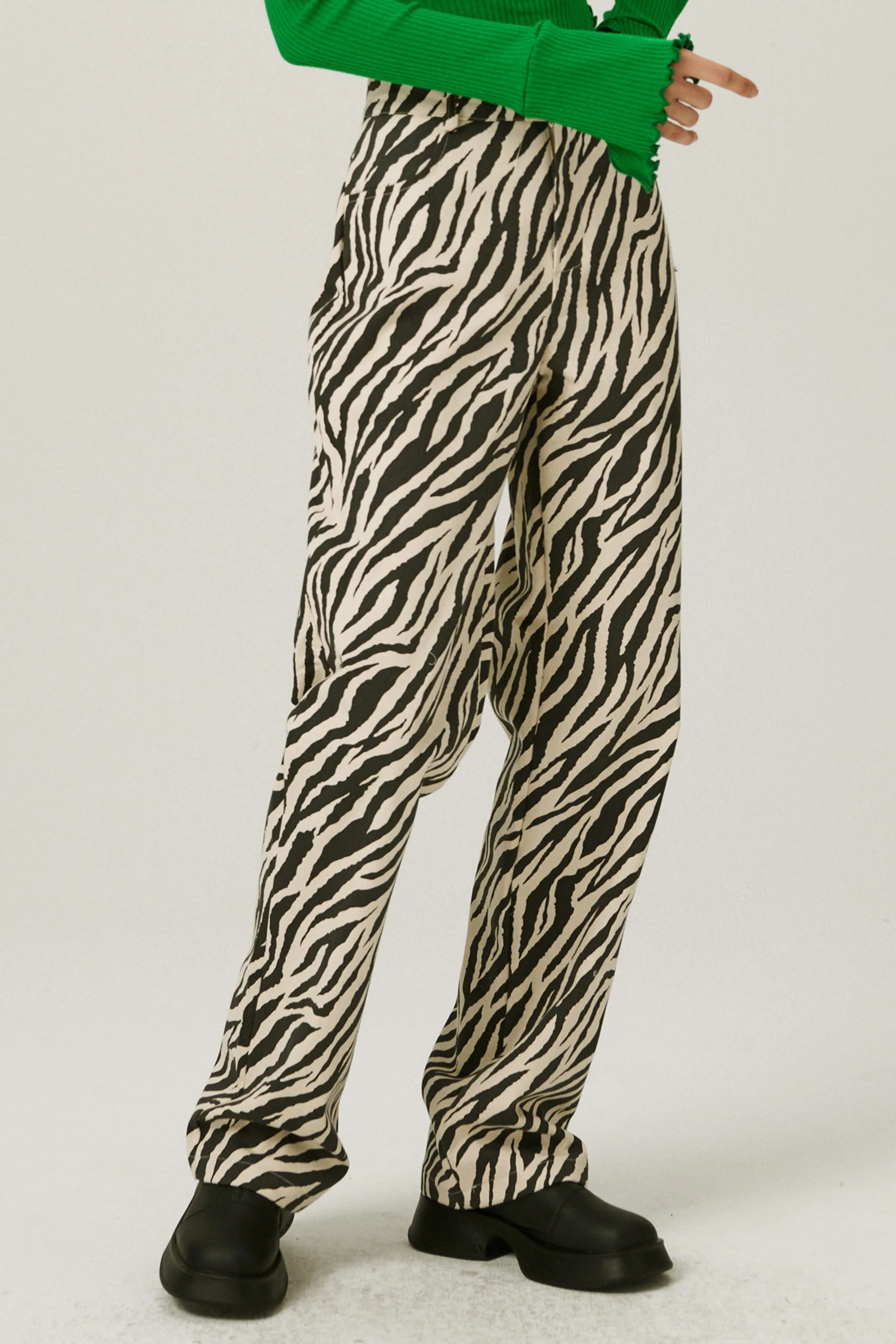 Ivy Wide Leg Pants in Zebra