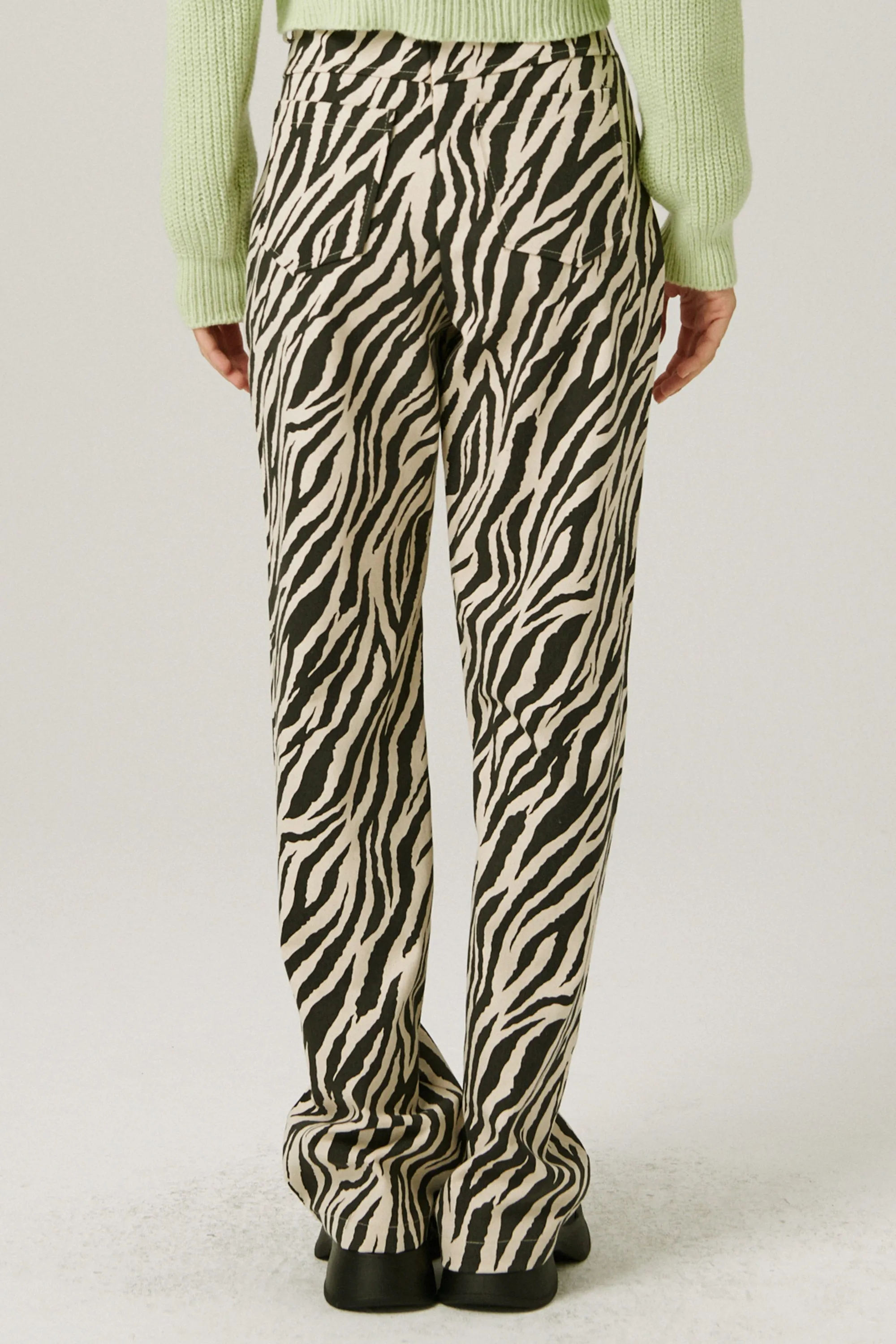 Ivy Wide Leg Pants in Zebra