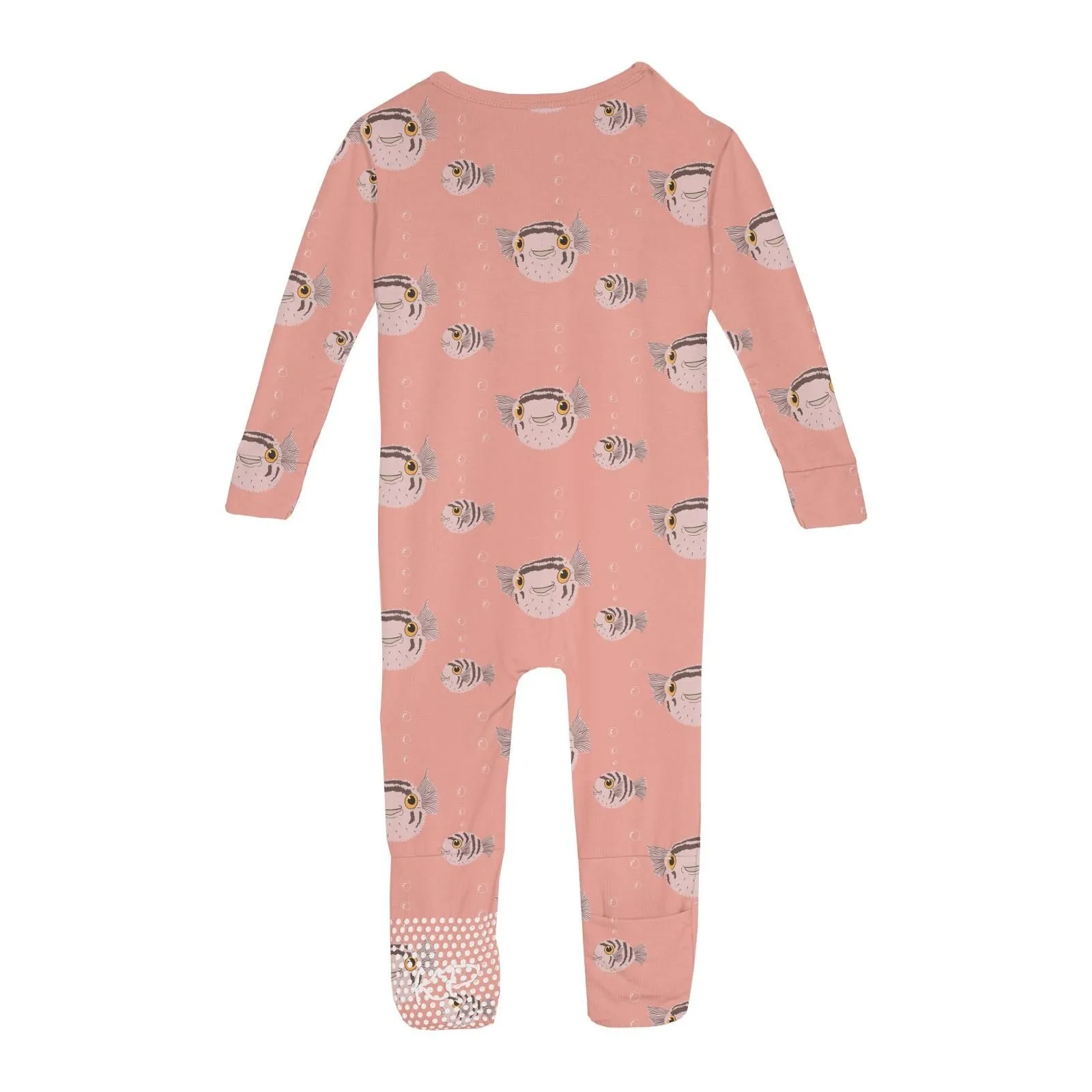 Kickee - Zipper Convertible Sleeper - Blush Puffer Family