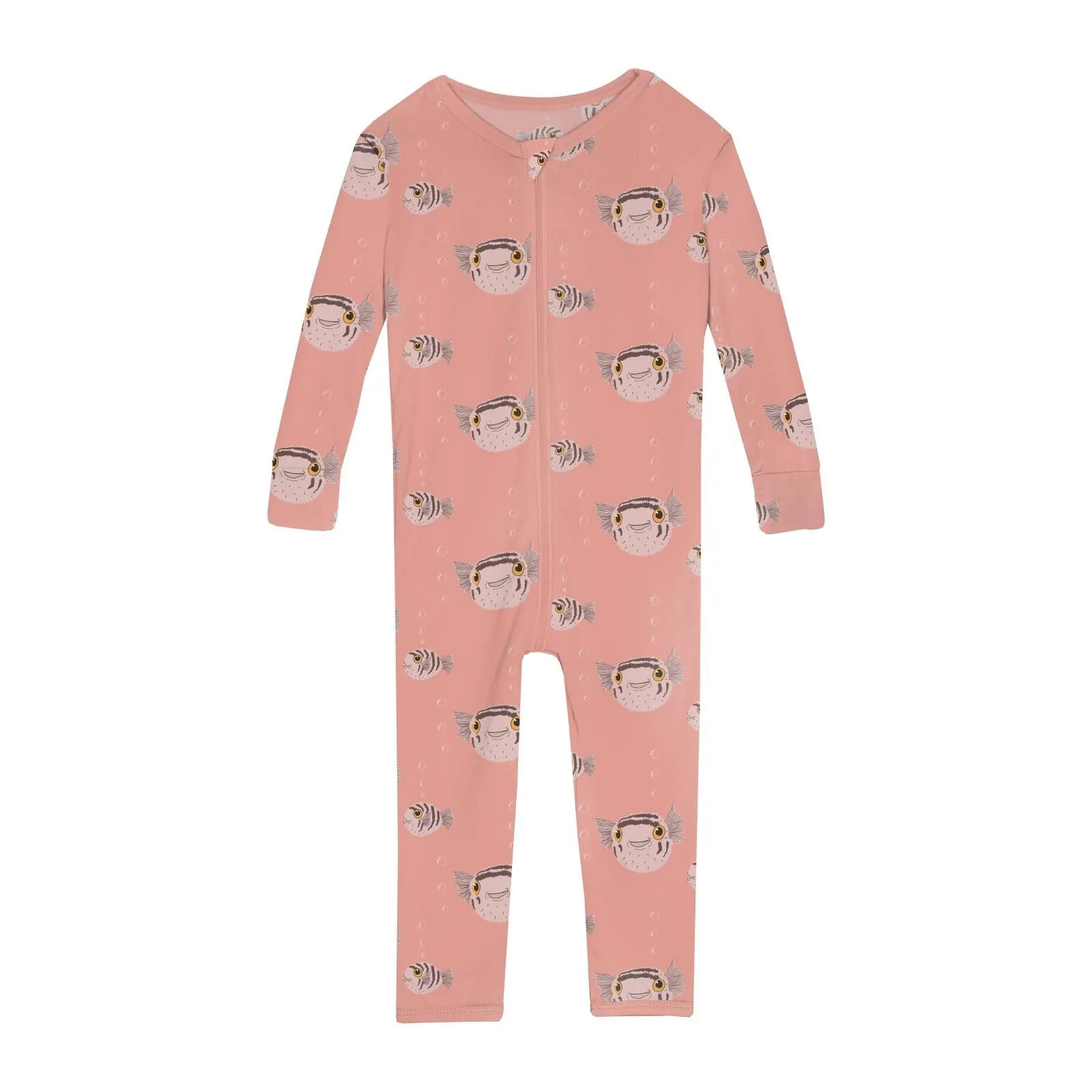 Kickee - Zipper Convertible Sleeper - Blush Puffer Family