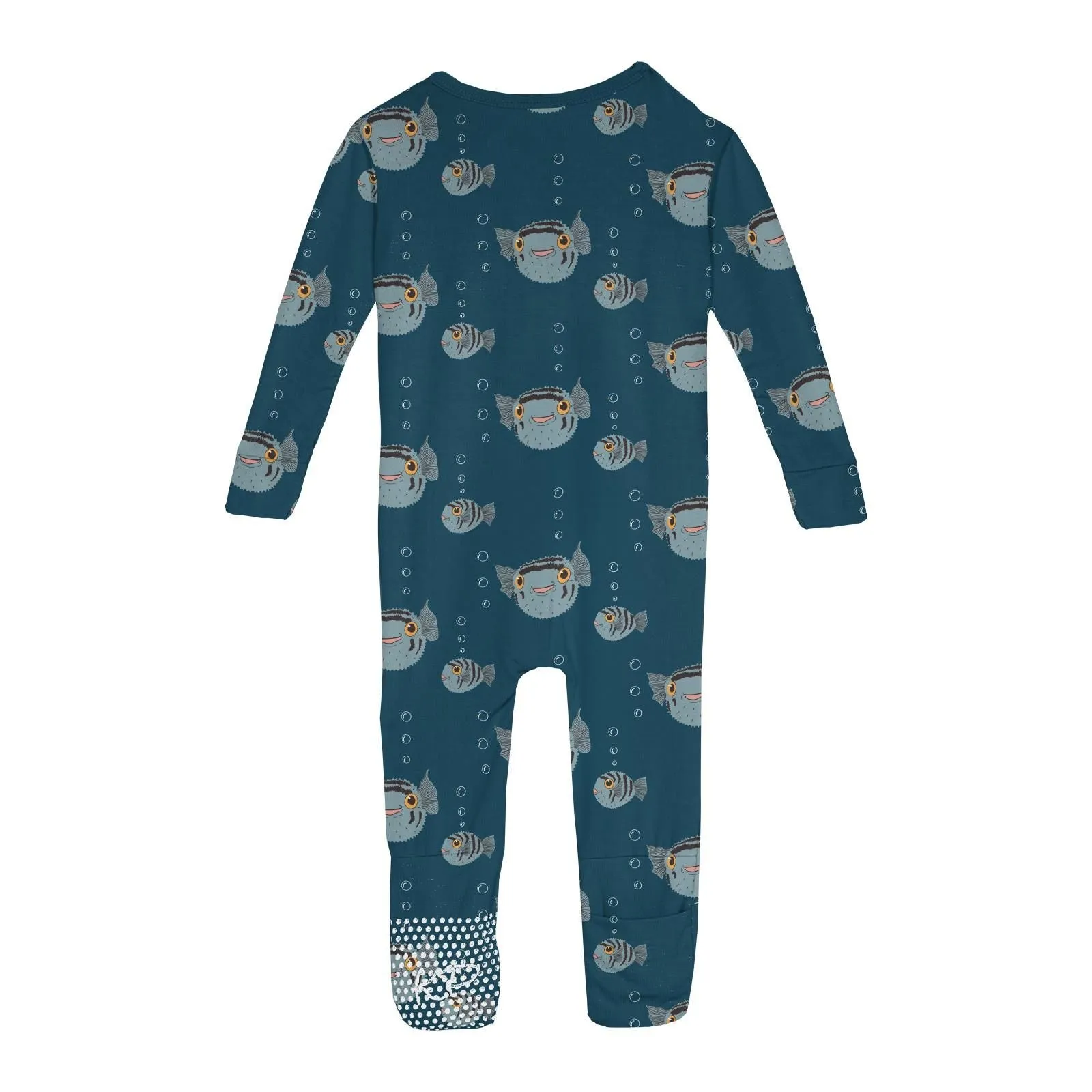 Kickee - Zipper Convertible Sleeper - Peacock Puffer Family