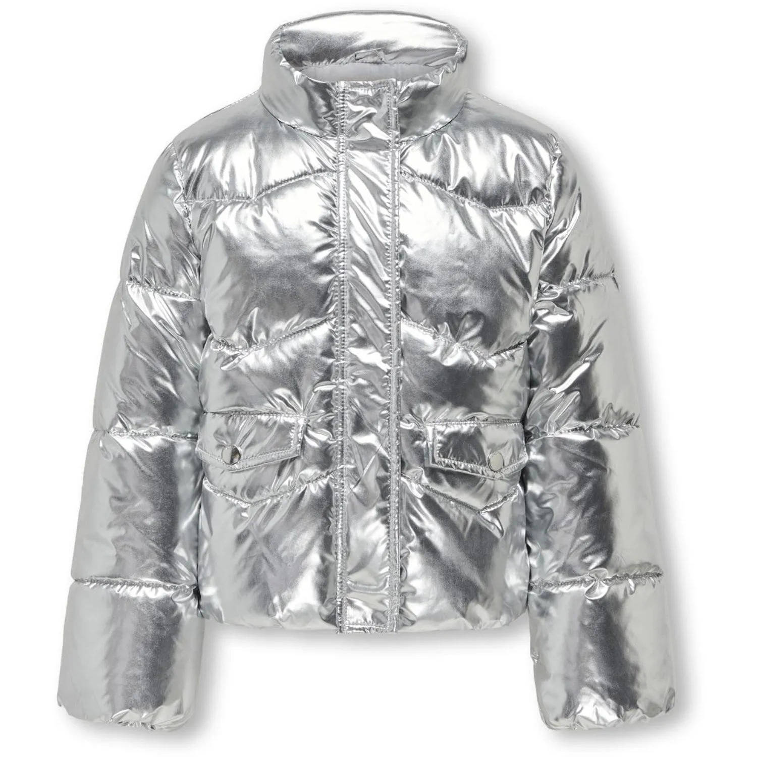 kids ONLY Silver Pearl Puffer Jacket