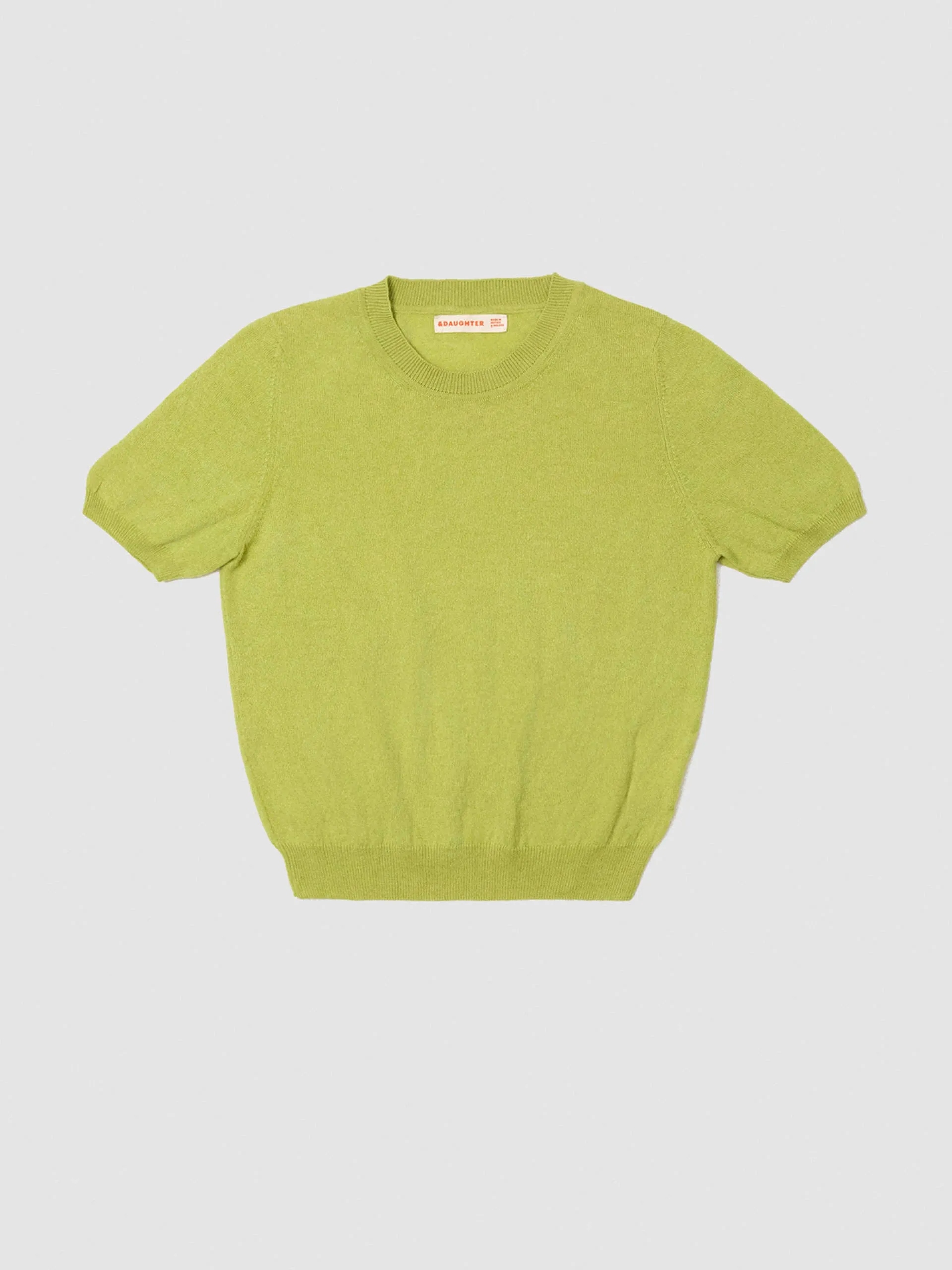 Lime Emer cashmere t-shirt