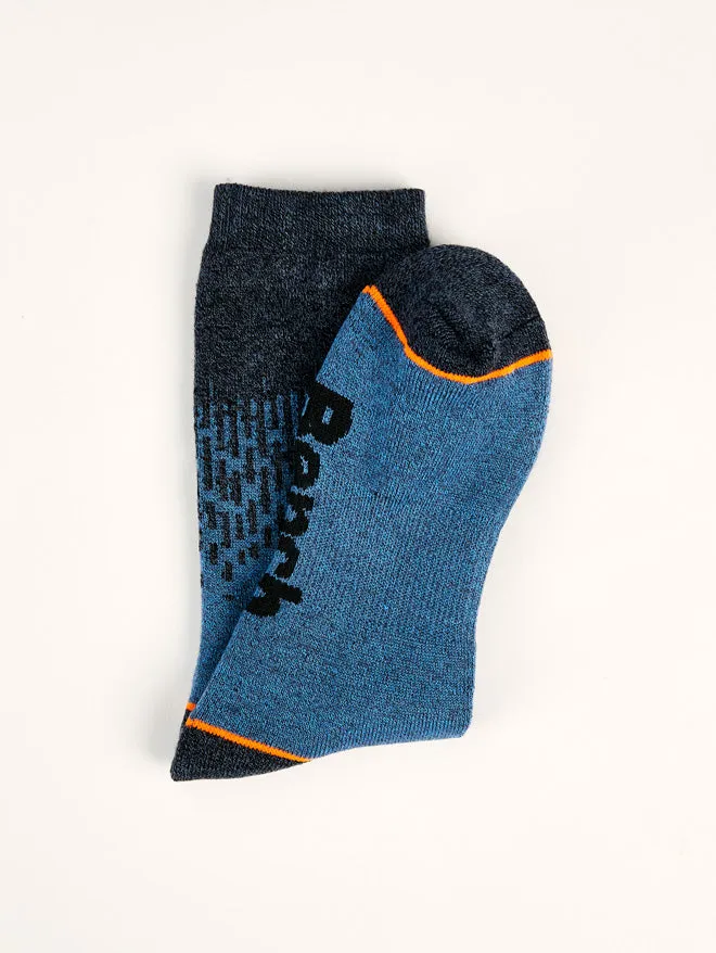 Men's Full Cushion Brushed Thermal Crew Socks (2 Pairs) - Navy