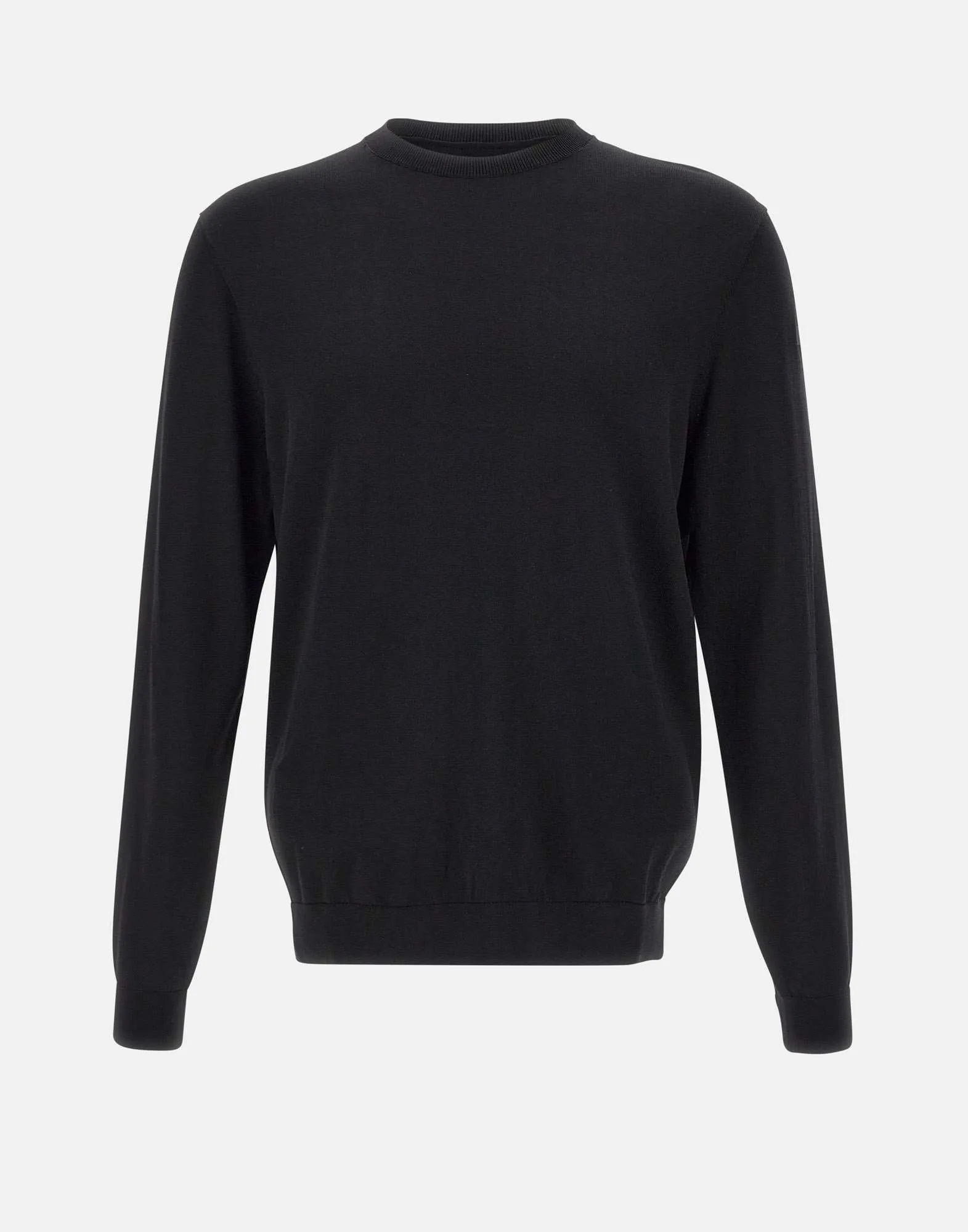 Men's Lightweight Black Stretch Sweater