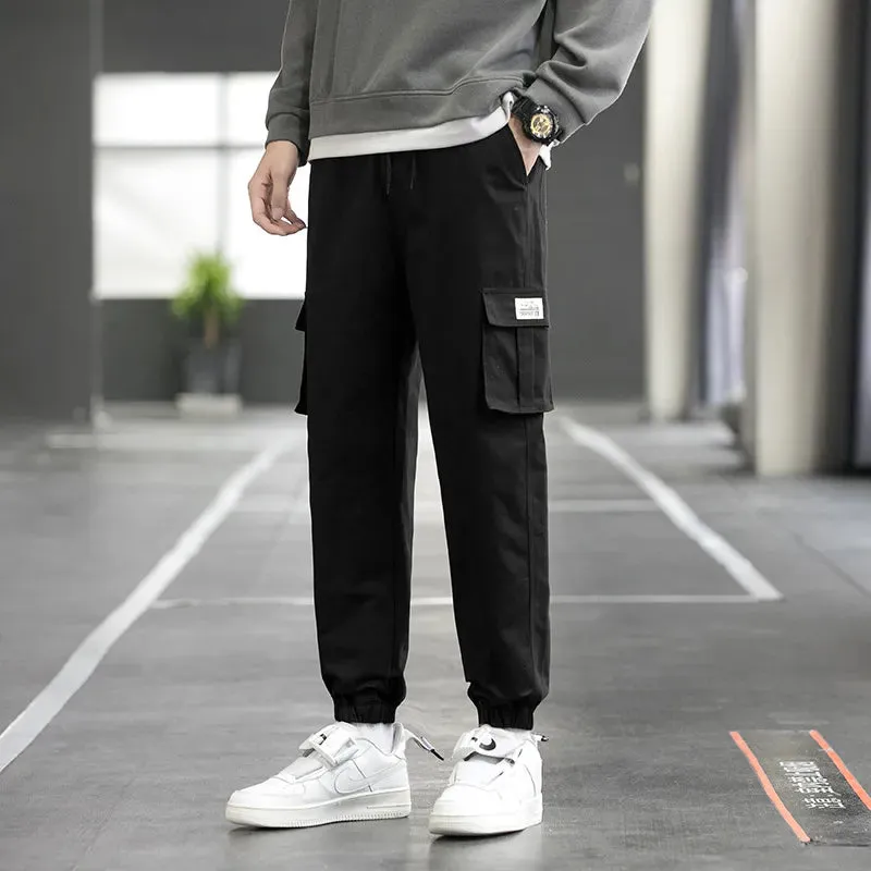 Men's Trendy Black Loose Cargo Baggy Pants | Ideal for Summer