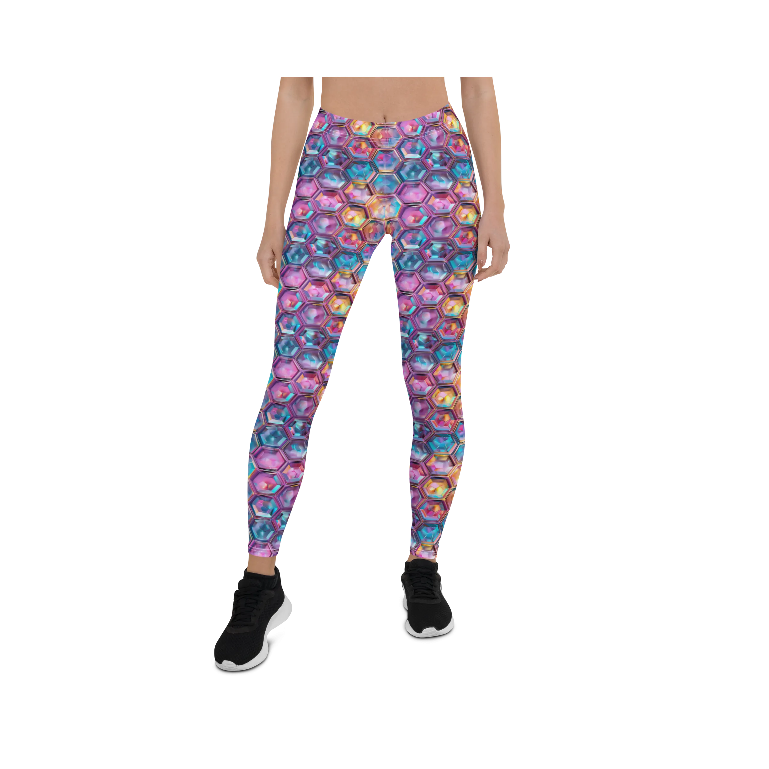 Rainbow Honeycomb Leggings