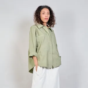 Relaxed fit utility shirt wholesale