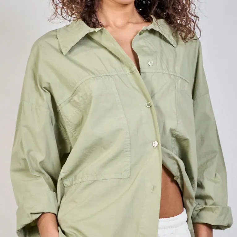 Relaxed fit utility shirt wholesale