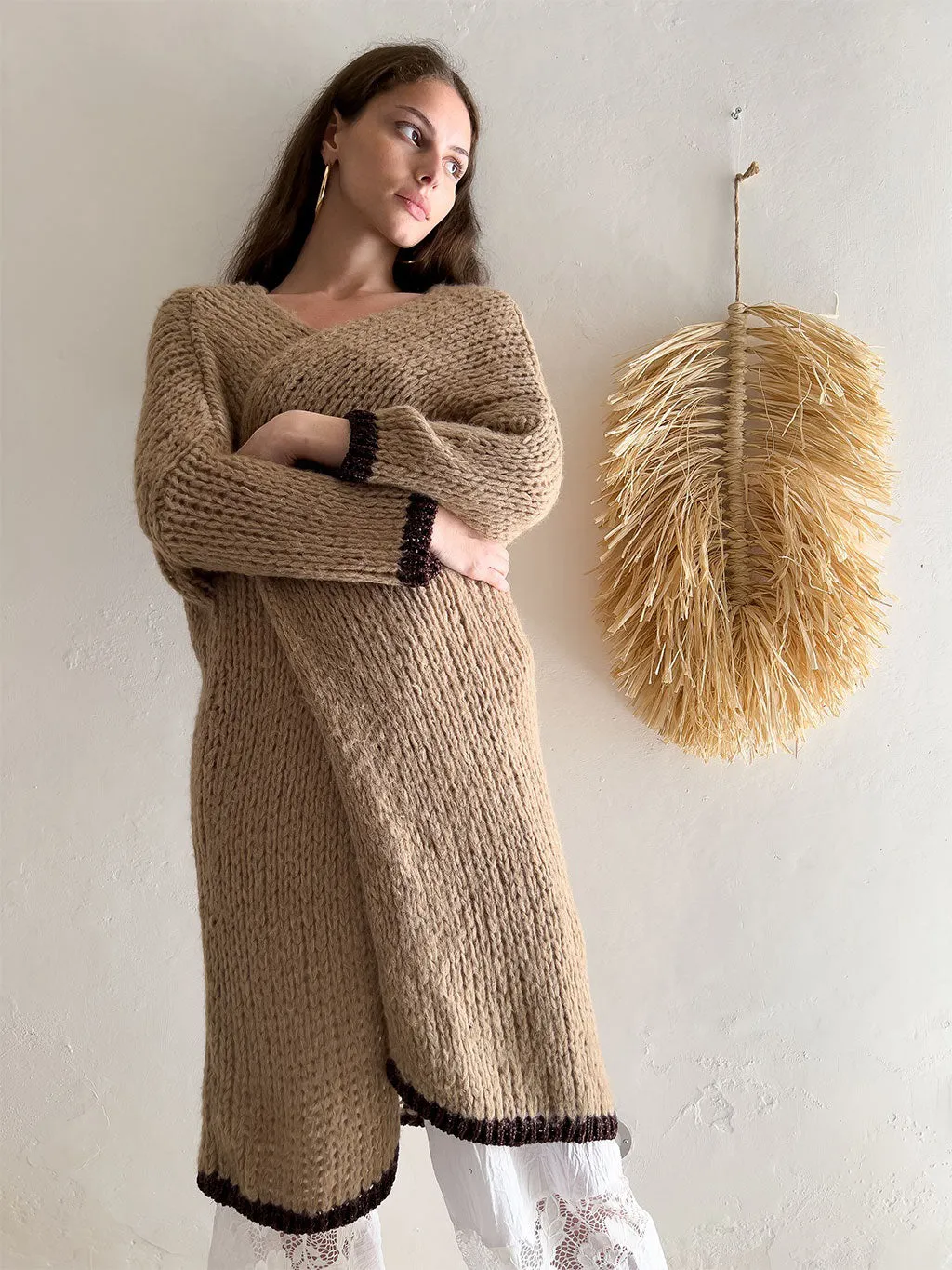 ROSE LONG WOOL DUSTER