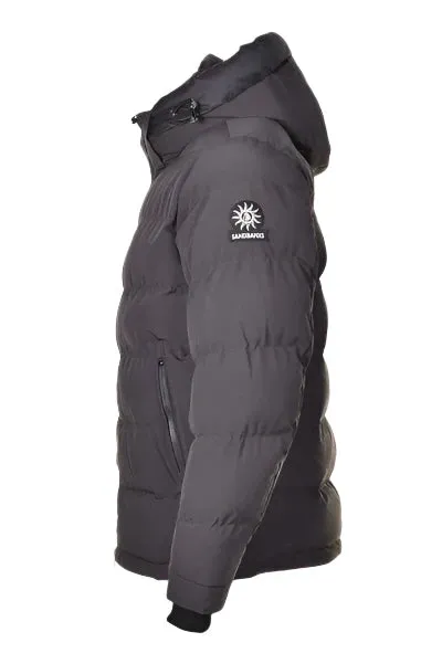 Sandbanks Banks Puffer Jacket: CHARCOAL