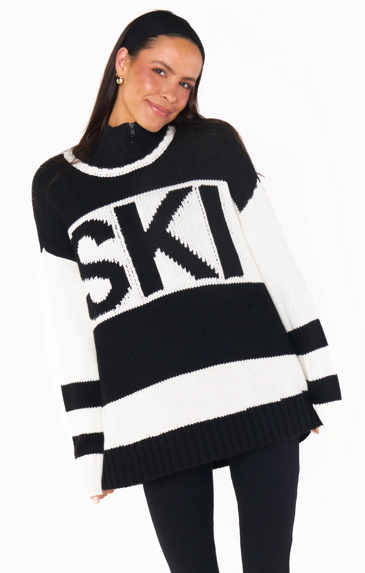 Ski in Sweater ~ Ski Knit Black