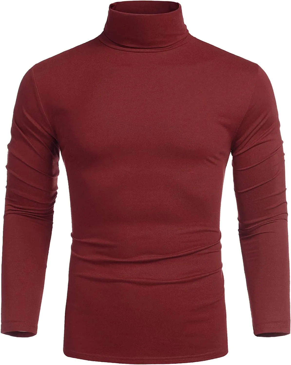 Slim Fit Turtleneck Basic Cotton Sweater (US Only)