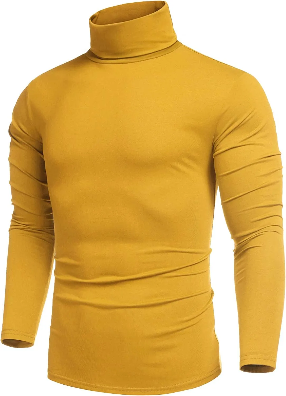 Slim Fit Turtleneck Basic Cotton Sweater (US Only)