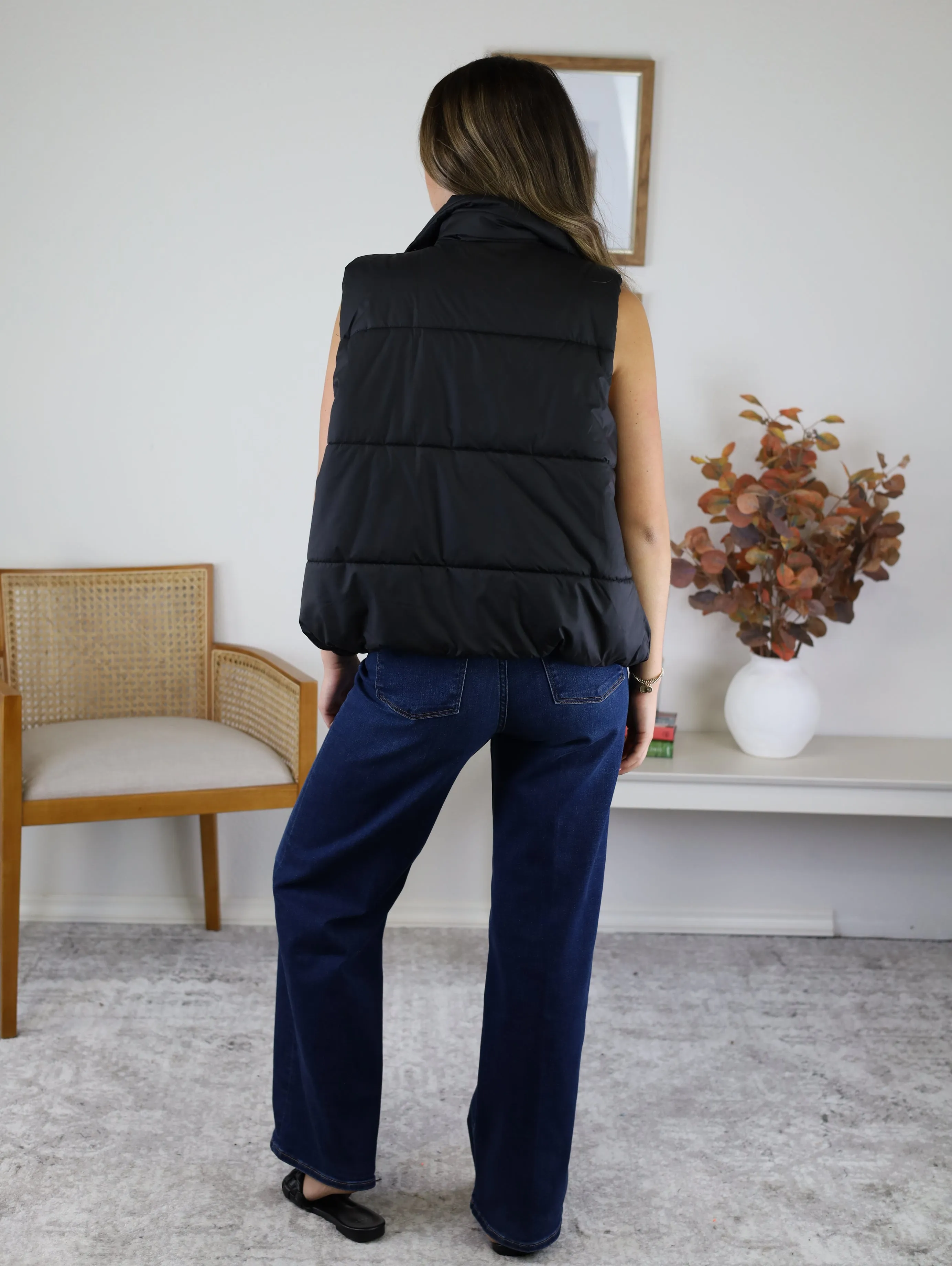 State High Neck Puffer Vest