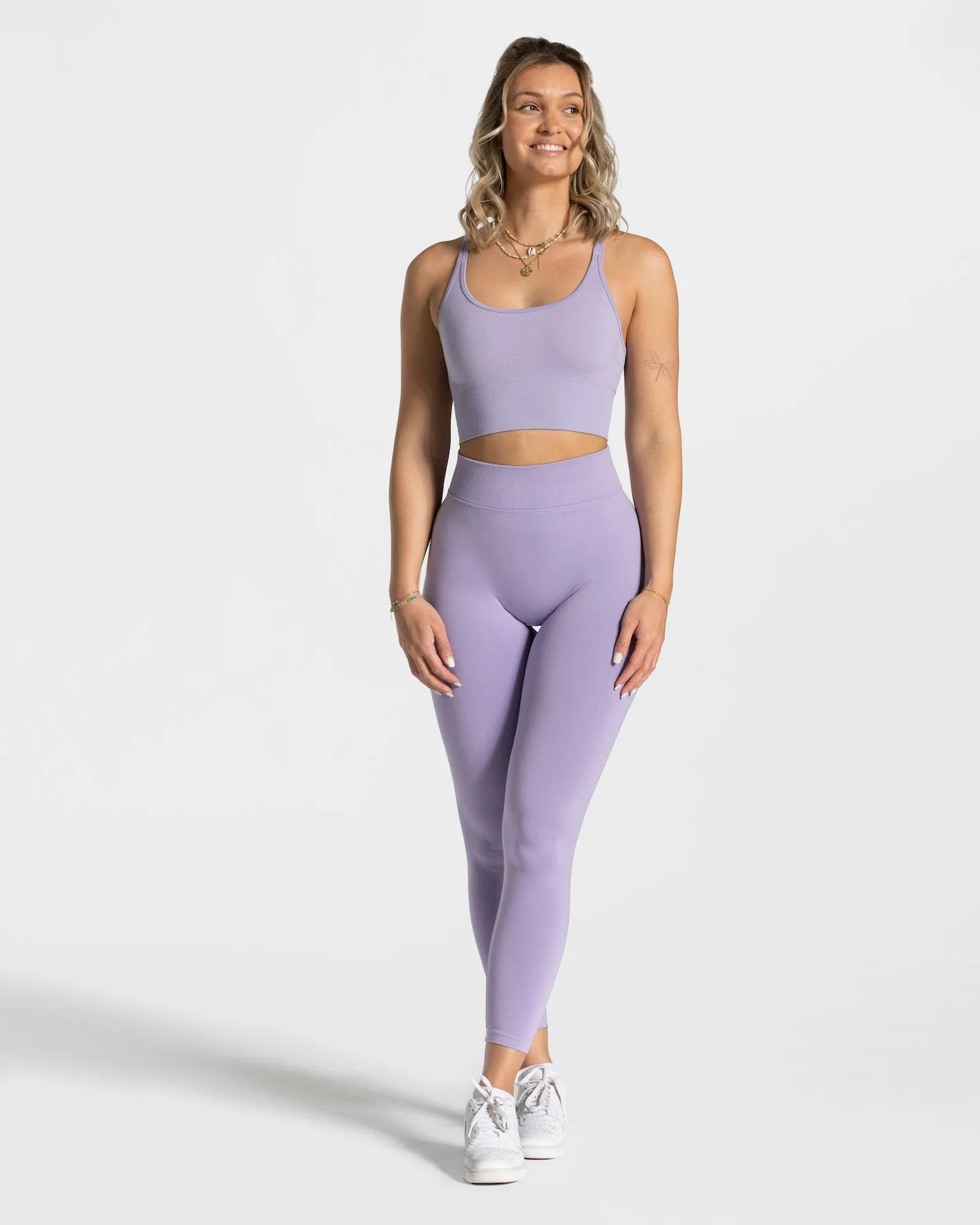 Statement Scrunch Leggings "Flieder"