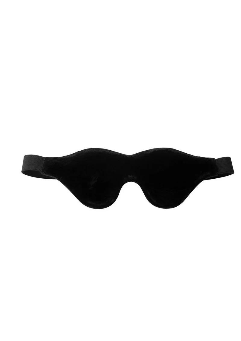 Strict Black Fleece Lined Blindfold